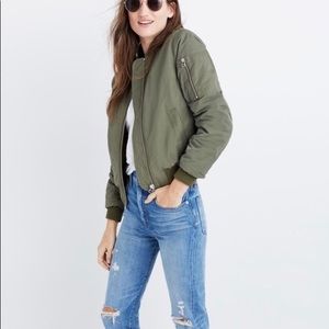 MADEWELL bomber jacket olive green size S